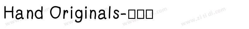 Hand Originals字体转换